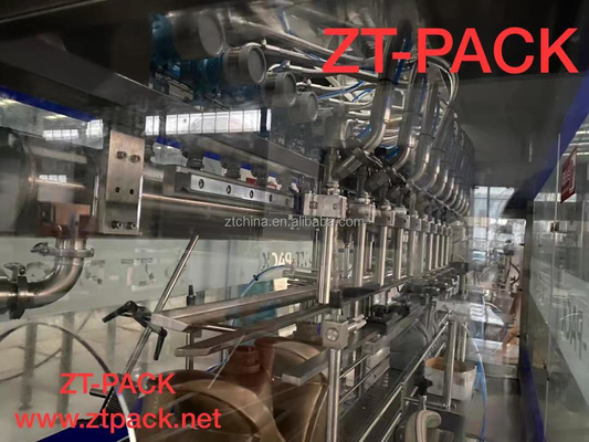 Automatic PET HDPE Bottle Filling Packing Machine For Cookie Oil Vegetable Oil