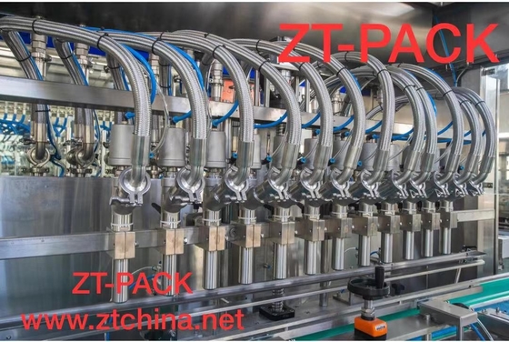 Automatic Mustard Oil Edible Oil Bottle Linear Filling Packing Machine SS316 16 Nozzles