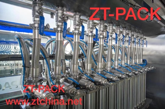 Automatic Mustard Oil Edible Oil Bottle Linear Filling Packing Machine SS316 16 Nozzles