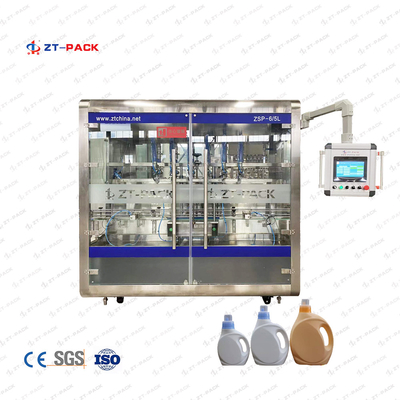 50-1000ml Fully Automatic Bottle Filling Machine 6 Nozzle Soap Laundry Detergent Filling Machine